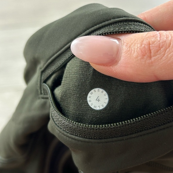 Lululemon Run Crew Tight Leggings *28" Dark Olive / Obsidian / Grey Sage - Picture 10 of 16